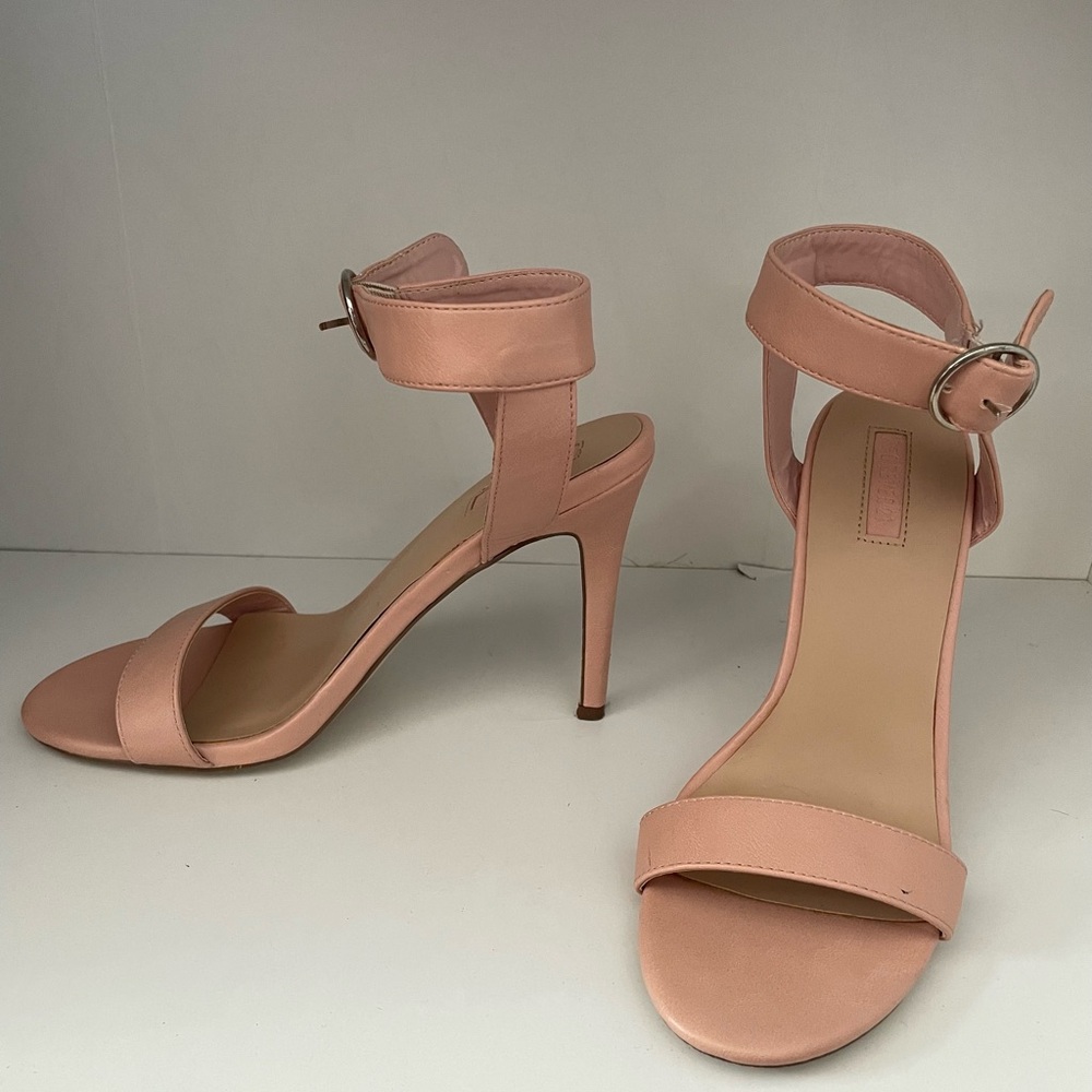Pink Stiletto Heels Ankle Strap